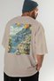 Amalfi Italy 2 Beige Oversize Country City Back Printed Unisex T-Shirt 100% Cotton Premium - 7