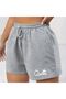 Unisex Oversize Relaxed Fit High Waist Special Design Printed Summer Shorts