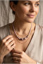 Handmade Lilac Color Glass Bead Detailed Special Design Necklace - 2