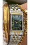 Green Dial Square Model Steel Women's Wristwatch