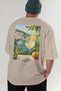 Amalfi Italy 5 Beige Oversize Country City Back Printed Unisex T-Shirt 100% Cotton Premium - 6