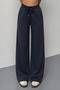 Women's Modal High Waist Wide Leg Pockets Comfortable Fit Palazzo Sweatpants 3214