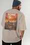 Rome Italy 3 Beige Oversize Country City Back Printed Unisex T-Shirt 100% Cotton Premium - 7
