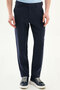 Straight Slim Fit 100% Linen Men's Trousers Navy Blue - 38363.26Y - 3