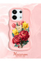 Poco X6 5g Compatible Case Camera Protector Pink Silicone Couple Phone Case Floral Pattern - 2