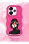 Redmi 13X Compatible Case Camera Protector Red Silicone Couple Phone Case Girl Pattern - 2