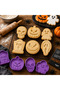 6-Piece Halloween Themed Cookie and Candy Dough Mold Set - 3D Printed Shaper - 2
