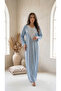 Blush Bloom Embroidered Jalabiya – Elegant Floral Modest Dress - 3