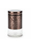 Glass Canister with Decorative Plastic Lid – 750 ml - Silver / Brown - 4