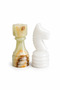 Handmade Green & White Onyx Natural Stone Chess Pieces |   32 Pieces |   Premium Quality |   Decorative and Collectible - 3