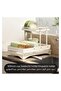 2 Tier Foldable Dish Rack, Double Storage Large Capacity, Kitchen Cutlery Drainer Rack with Water Conduit(White) - 2