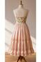Vintage Satin Skirted Floral Patterned Corset Dress – Romantic Design - 5