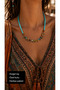 Natural Stone Colorful Beaded Bohemian Design Necklace