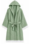 Muslin Plain Pattern Bathrobe for Beach, Sauna, Spa, Bath Use.
