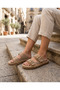 Colorful World Women's Platform Slippers – Special Design with Stone Beads - 3