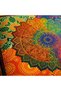 Mandala Patterned Decorative Throw Pillow Cover 45X45 cm Hidden Zipper Honeycomb Fabric Digital Printed Bohemian Living Room Pillowcase - 3