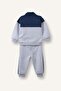 100% Cotton Printed 2-Piece Light Gray Melange Set for Baby Boy I0147A526Au - 4