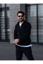Men's 3-Piece Thessaloniki Knitted Half-Zip Knitwear Sweater Winter Thick Textured Stand Collar Premium - 2