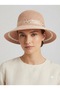 Capella Luxury Hat with Bow - 35% Silk 65% Natural Paper Blend, Elegant Summer Hat with Gold Polka Dot Ribbon - 2