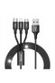 Cablu Rapid 3 în 1 USB Tip-C Lightning Micro - 2