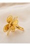 Adjustable Three-Dimensional Abstract Ring Luxury Invitation Evening Elegance Futuristic Grace Brass Plated Jewelry - 4