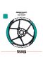 Cfmoto 450sr wide wheel rim decal sticker model 16-piece set - high quality