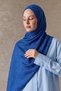 Cobalt blue Mosaic Pattern Ayrobin Jacquard Shawl