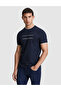 Navy Blue Slim Fit Crew Neck T-Shirt 50321064-Vr033 - 3