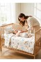 Baby Tencel Quilt Blanket with Pillow Set for Crib, Cot and Stroller | Ultra-Soft Breathable Quilts 110 × 90 cm, Reversible Kids Hypoallergenic Bedding for Newborn Infants, Boys & Girls - Horse