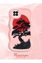 Redmi 9C Compatible Case Camera Protector Pink Silicone Couple Phone Case Tree Pattern - 2