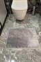 2-Piece Plush Post Bathroom Rug Toilet Set Non-Slip Base Washable Bath Mat - 4