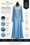 👑 Bab Al Madina Luxury Embellished Blue Abaya – Made in Dubai