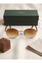 Oval Glasses with Metal Frame Unisex Sunglasses 50-18-150 Ekartman New Season Timeless Glasses - 2