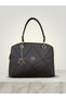 Mother Women's Geometric Embroidered Hand and Shoulder Bag with 2 Compartments, Removable Long Strap and Back Pocket - 2