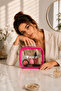 Pink Framed Pvc Transparent Cosmetic Bag |   Travel, Makeup, and Personal Care Organizer - 4