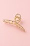 Women's Gold Color Large Size Hair Clip - 6