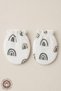 Unisex Baby Newborn Cotton Printed Muslin Elastic Baby Gloves 4 Pairs Set - 5