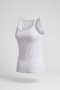 Women's Set of 10, 4 White-4 Beige-2 Black Color Cotton Lycra Thin Strap Undershirts - 4