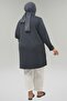 68057 Plus Size Half Zip Modal Tunic - Anthracite - 5