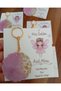 Welcome Themed Card Round Keychain 10 Pieces Babyshower Birthday Baby Gifts