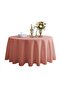 Powder Pink Round Tablecloth |   Liquid Proof |   Linen |   Custom Size |   Oeko-Tex ®   Certificate |   65% Cotton 35% Polyester