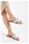 Women's Beige Flat Sole Daily Summer Slippers Rolise - 3