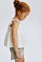 Frill-trimmed cotton top - 4