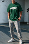 Trust Issue Printed Oversize T-Shirt & Gray Pants Tracksuit Set