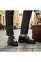 Jf-684 Men's Genuine Leather Thick Soled Premium Navigator Shoes - 8