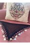 Hair Bandana with Sequins in Navy Blue - 2
