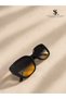 Women's Black Oversize Square Butterfly Sunglasses Uv400 Protected Green Smoke Gradient Lenses Thick Frame Cat Eye Retro Vintage Luxury Stylish Design Daily Summer Fashion Accessory Trend Model Beach Vacation Style - 2
