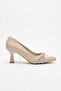 80238 Comfortable Twist Stone Accessory 6 cm Heel Height Pointed Toe Women's Shoes - 5