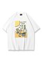 Unisex Oversized T-Shirt "The Chi̇ll" Loose Fit Oversized White T-Shirt