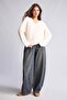 V-Neck Soft Textured Seamless Knitwear Basic Sweater F4800Ax26Wn - 2
